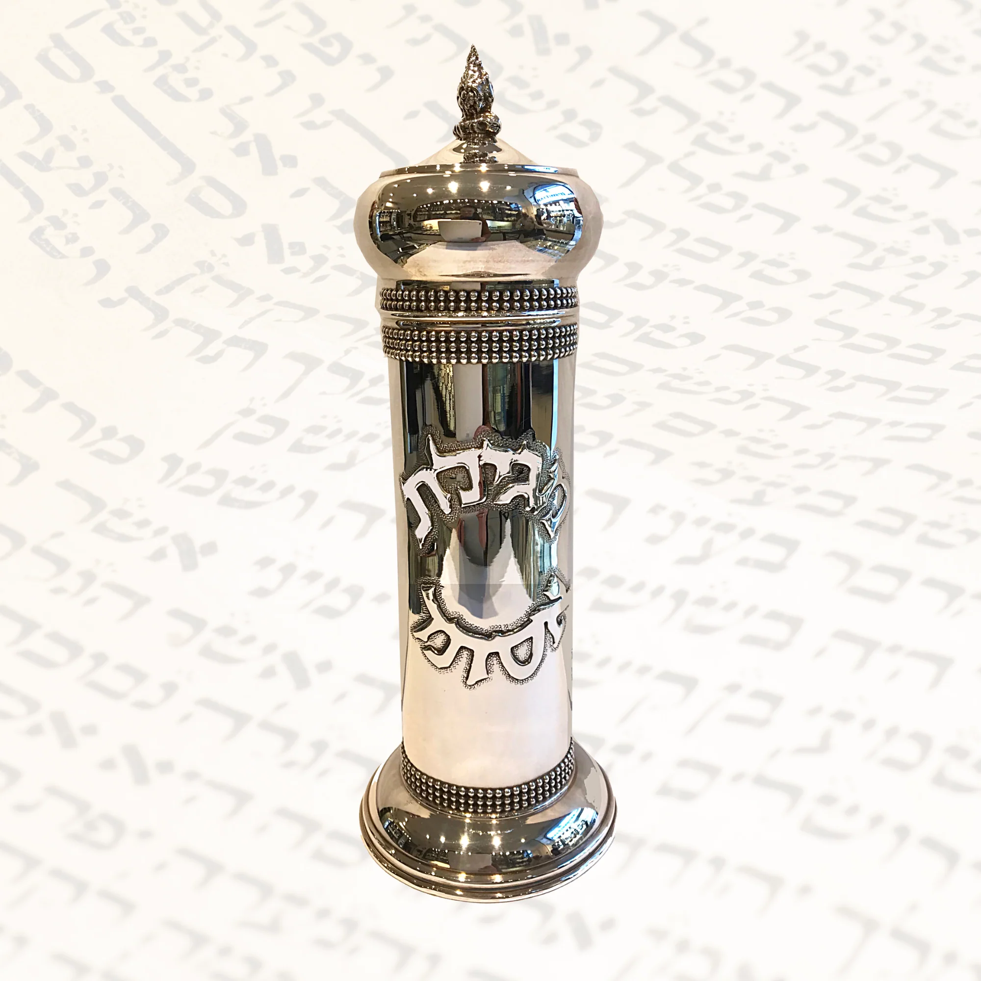 Sterling Silver Megilat Esther Scroll Cover - Image 3