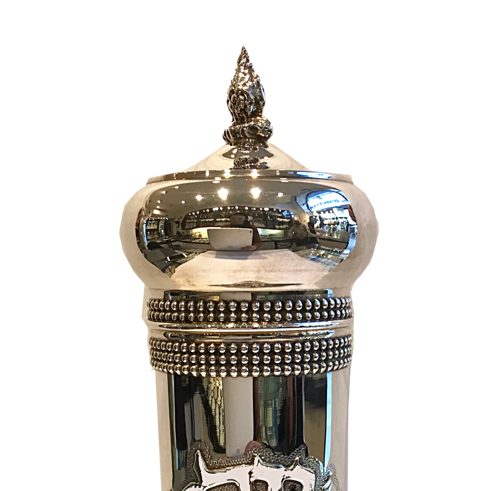 Sterling Silver Megilat Esther Scroll Cover - Image 4