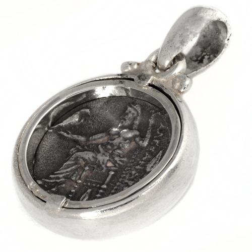 Alexander The Great Coin Pendant in Silver - Image 4