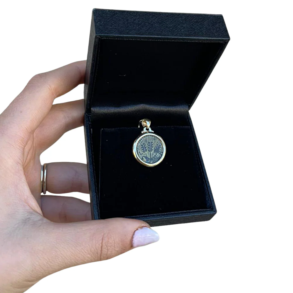 King Agrippa Ancient Coin Pendant in 14K Gold - Image 4