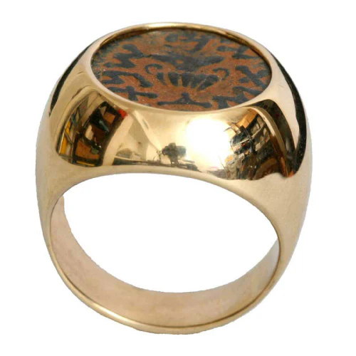 Ancient Masada Coin Ring in 14k Gold - Image 3