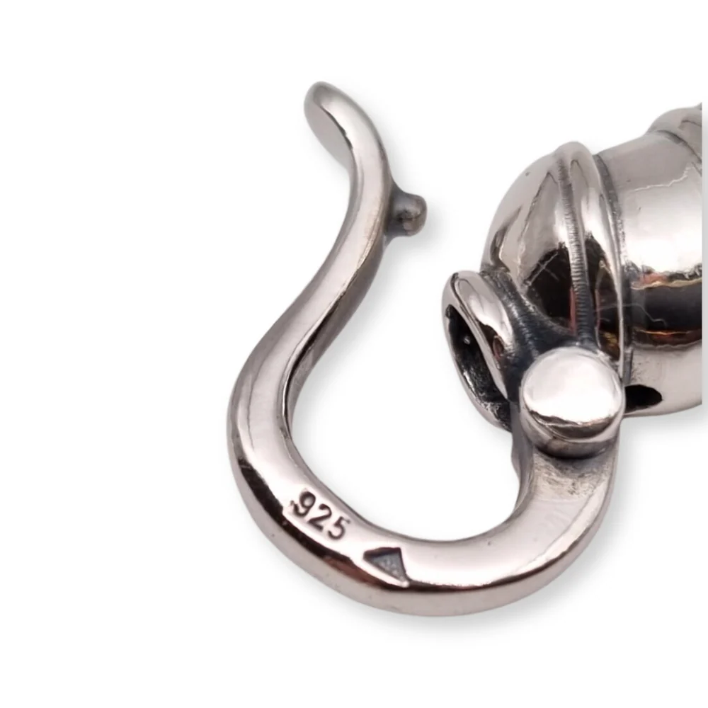 Titanium Bracelet With Silver Clasp and a Gold Dot - Image 4