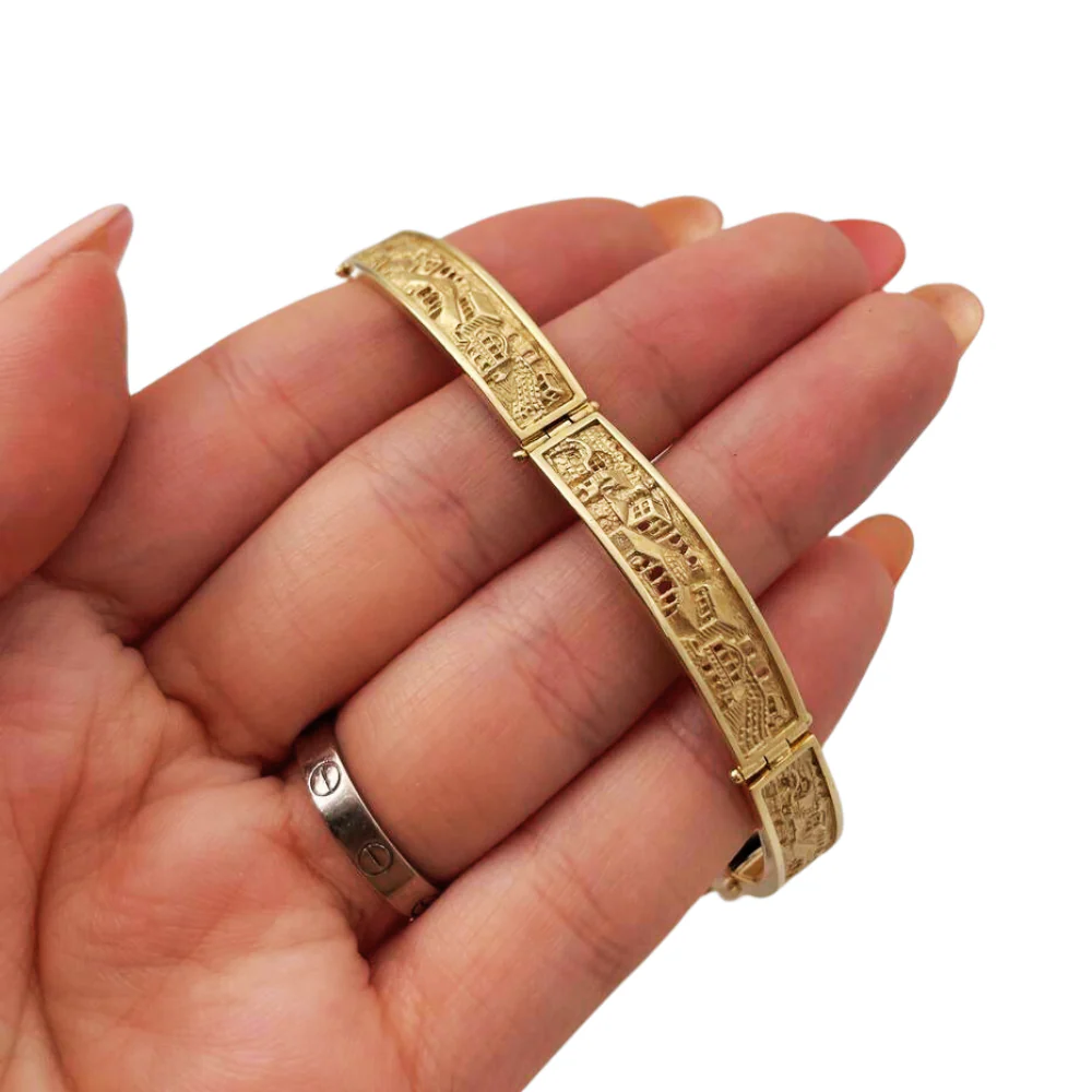 Jerusalem Skyline Bracelet in 14K Gold - Image 2