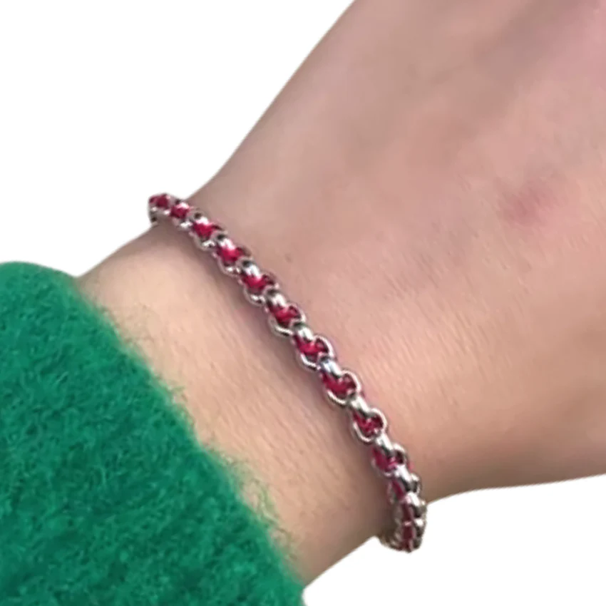 Kabbalah Protection Bracelet with Red String in 14k Gold - Image 7