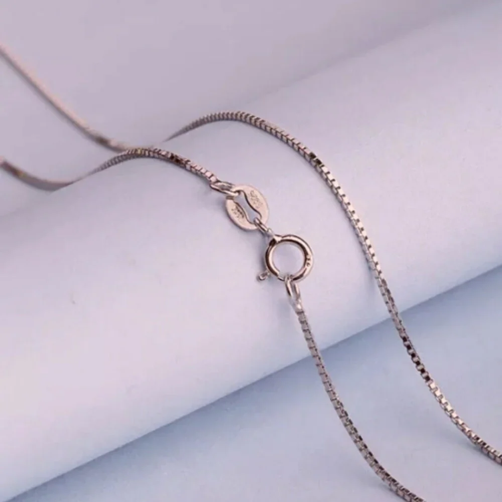 925 Sterling Silver Box Chain 1.2mm 16-24'' - Image 2