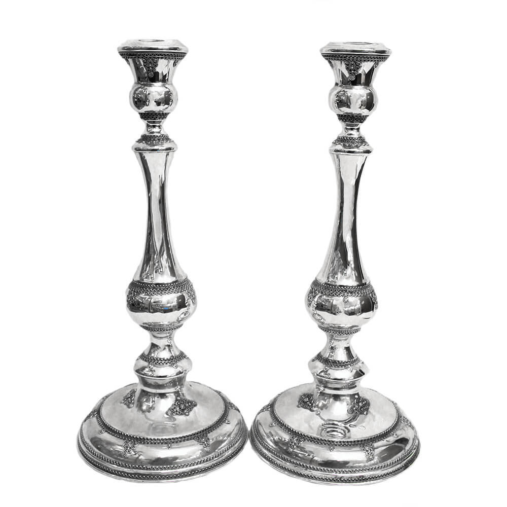 Elegant Sterling Silver Candlesticks
