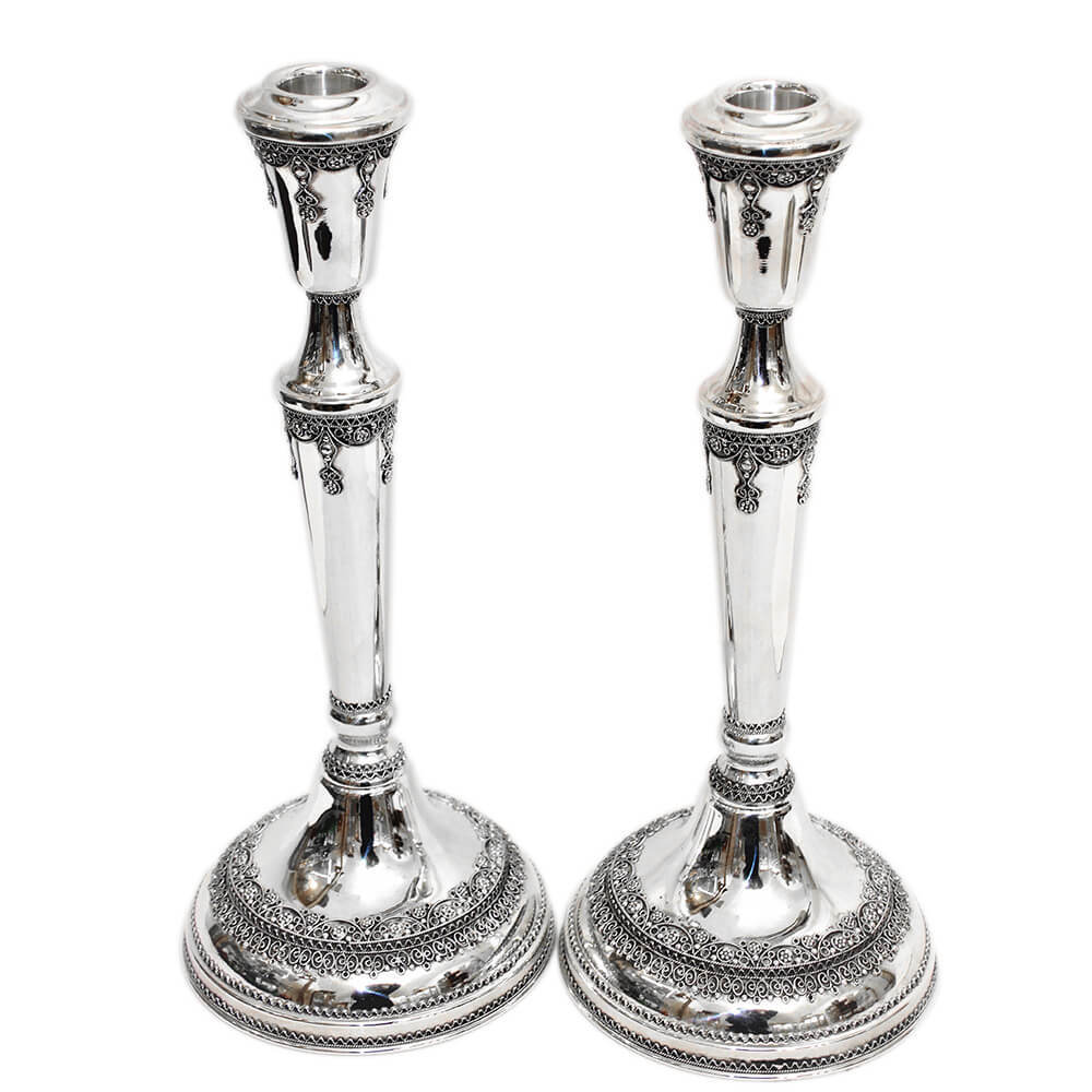 Traditional Sterling Silver Candlesticks