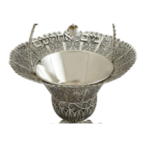 Sterling Silver Filigree Mayim Achronim - Image 4