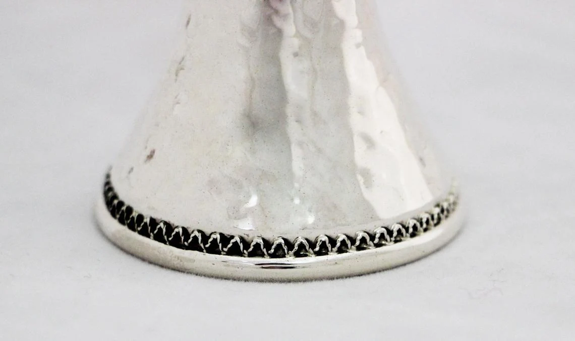 Silver Hammered Candle Holders - Image 6