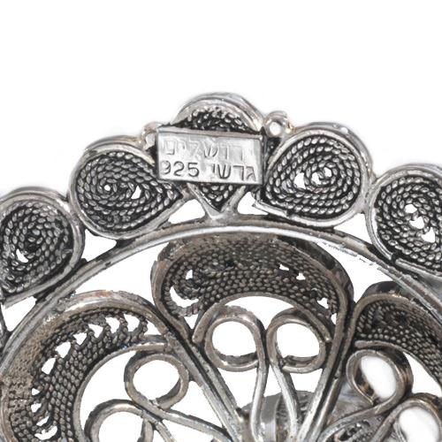 Silver Filigree Flower Candle Holders - Image 4
