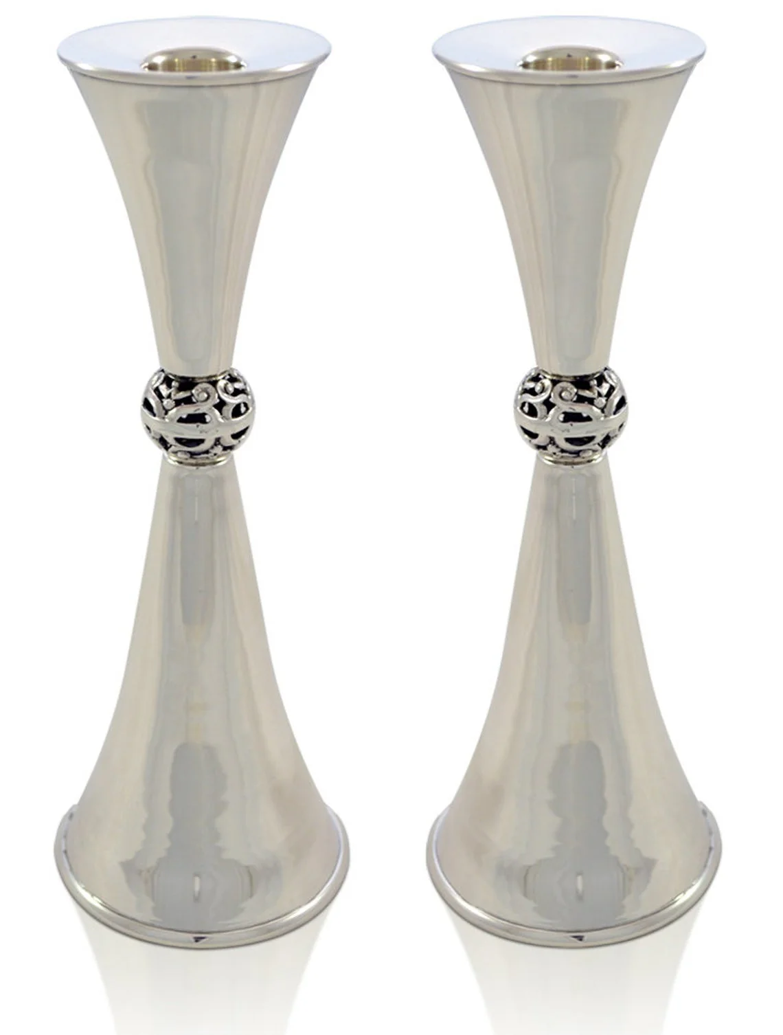 Ziva Sterling Silver Candlesticks - Image 2