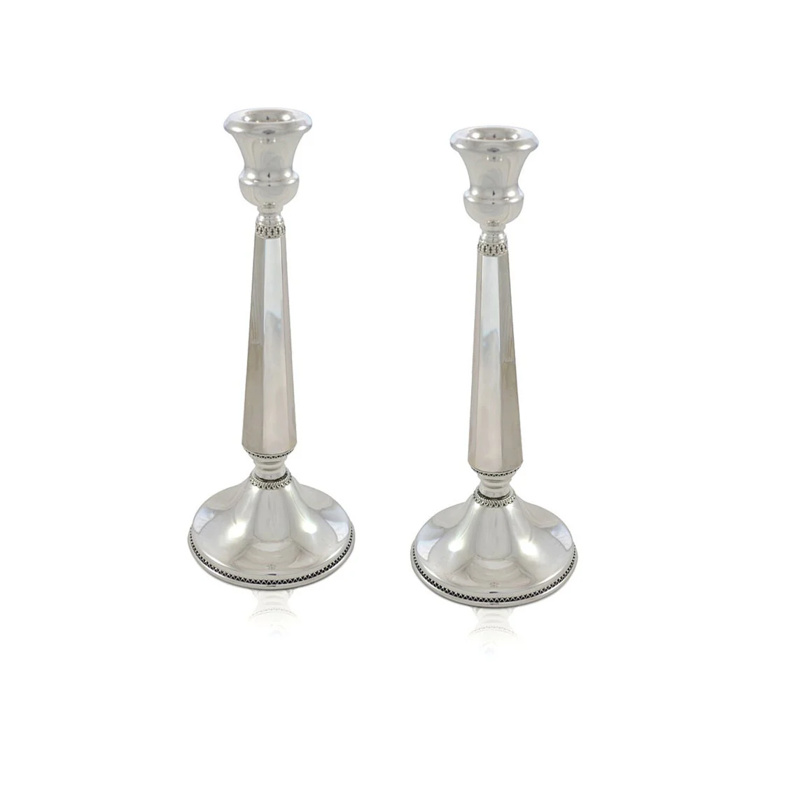 Hadassah Traditional Sterling Silver Candlesticks - Image 2