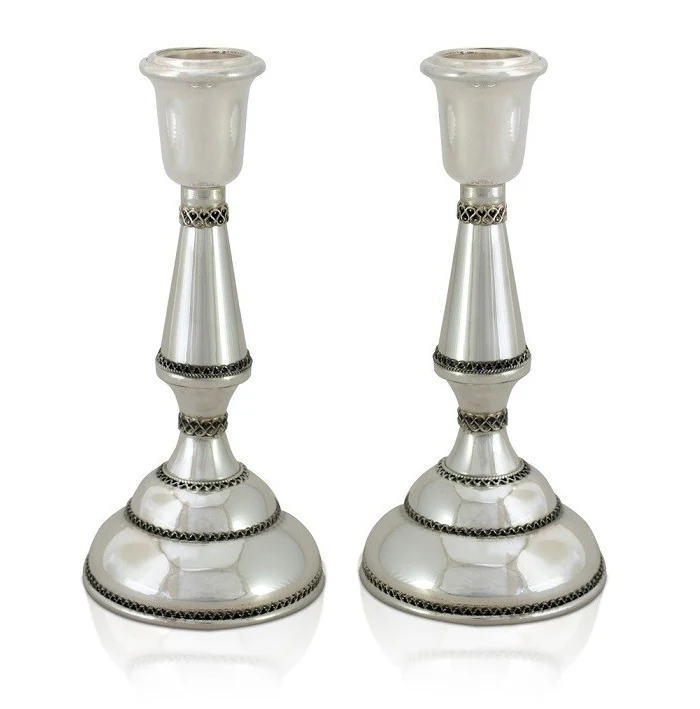 Etti Sterling Silver Classic Candlesticks