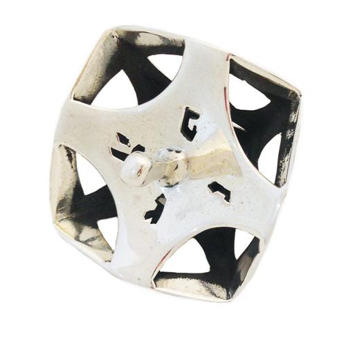 Sterling Silver Triangular Hanukkah Dreidel - Image 3