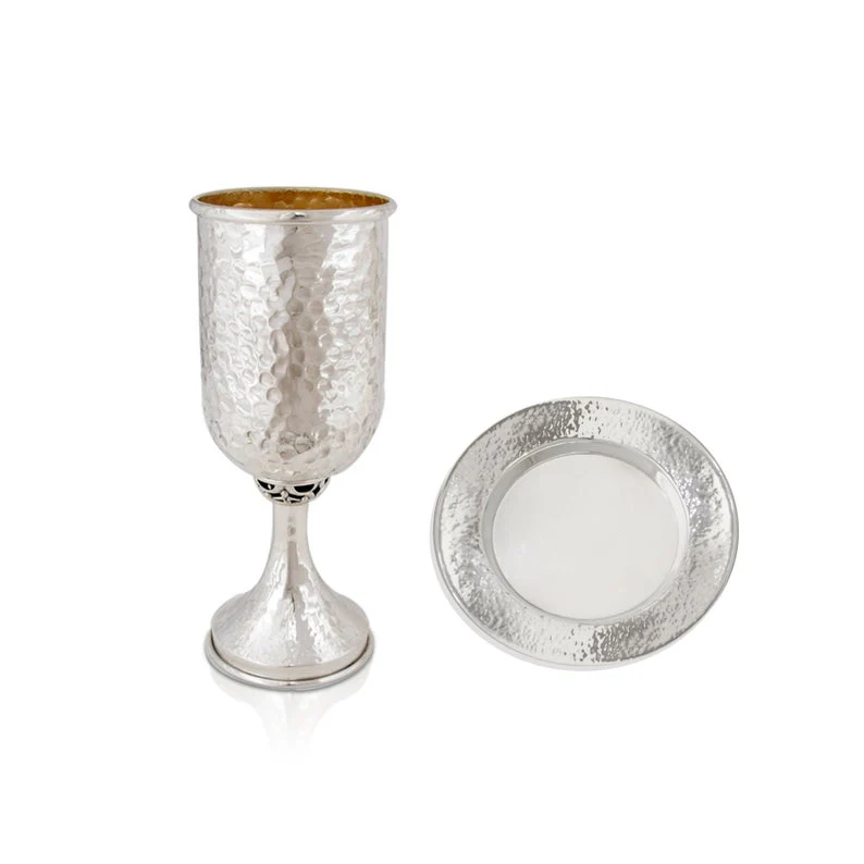 Vital Hammered Kiddush Cup - Image 3