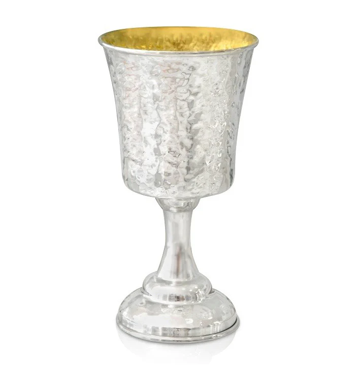 Ovadia Hammered Kiddush Cup