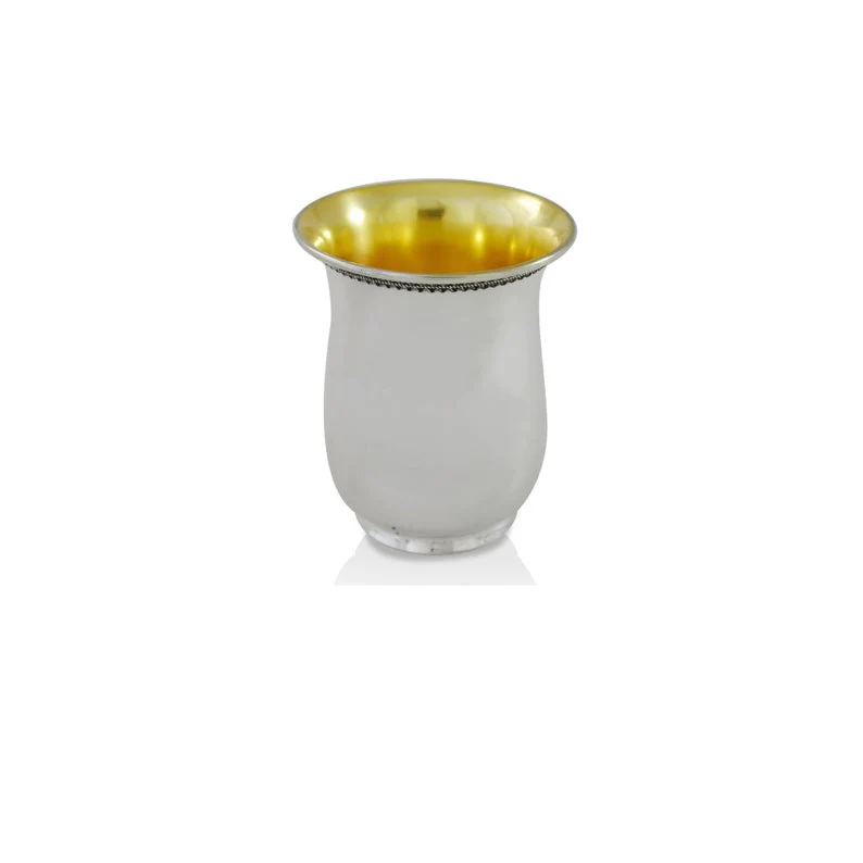 Avraham Sterling Silver Kiddush Cup - Image 3