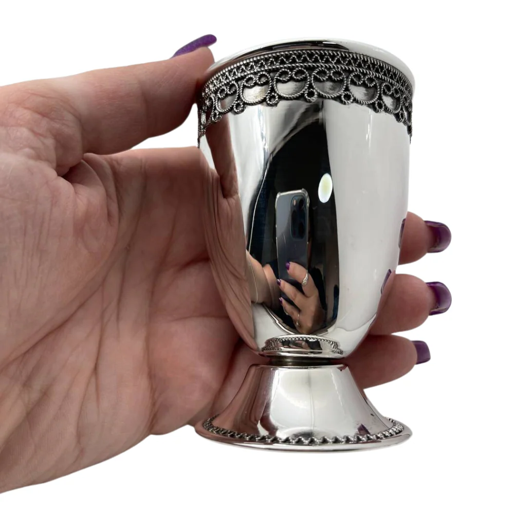 Kiddush Cup - Barak Small Sterling Silver - Image 3