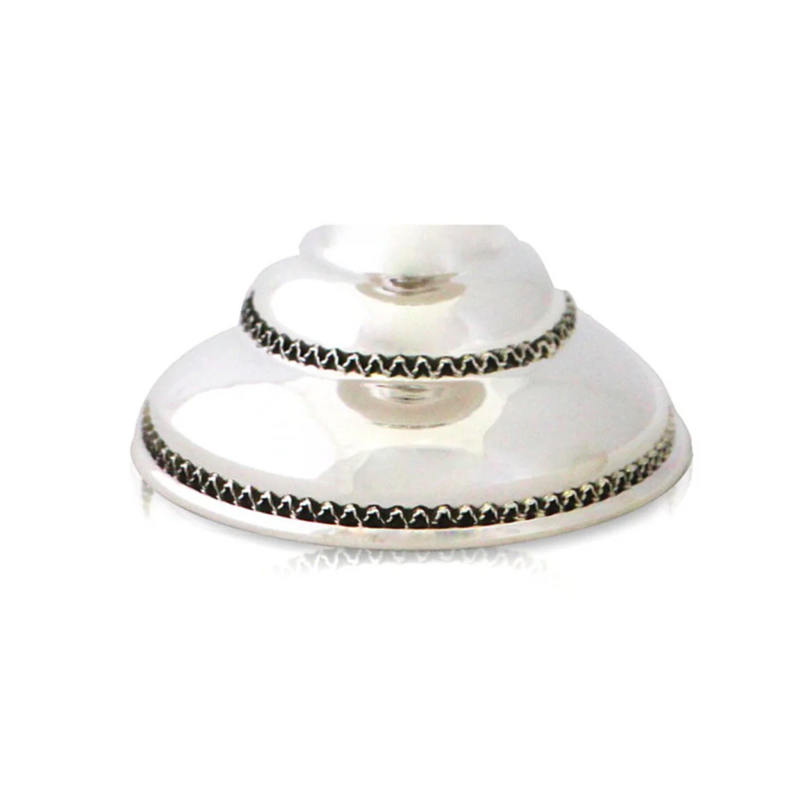 Sterling Silver and Enamel Kiddush Cup with Wine Blessing - Image 3