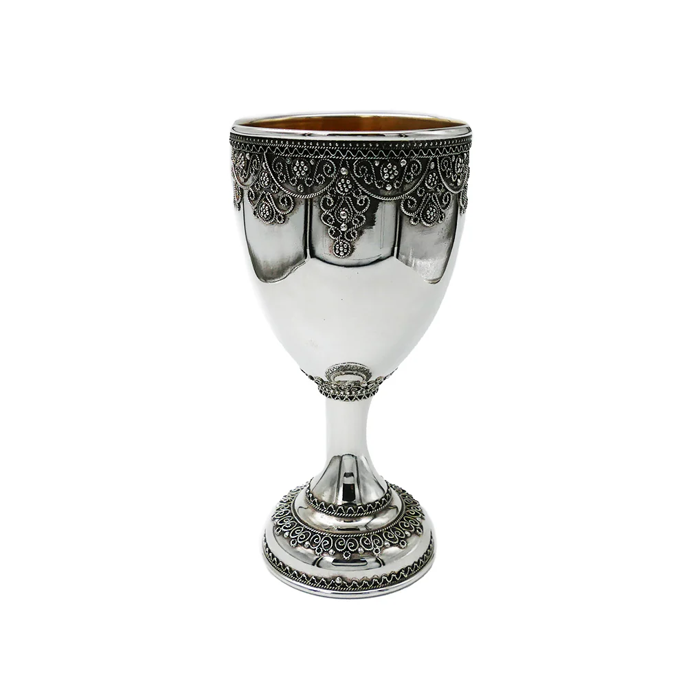 Sleek Sterling Silver Kiddush Cup