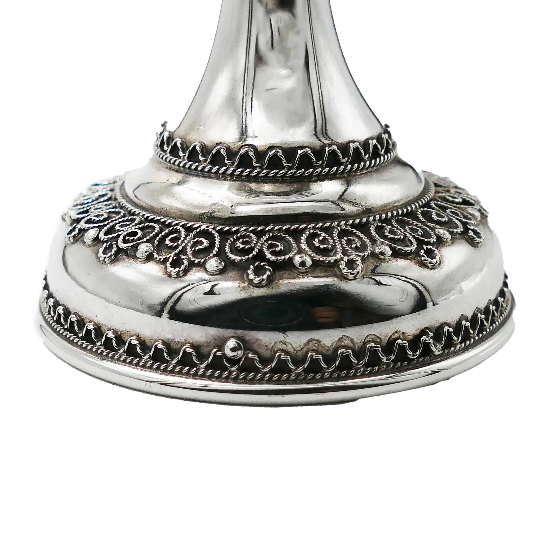 Sleek Sterling Silver Kiddush Cup - Image 3