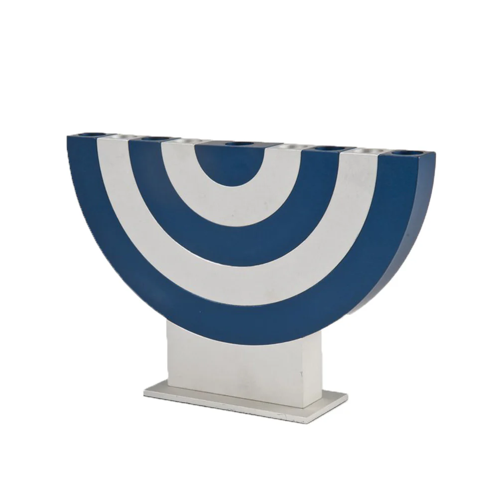 Anodized Aluminum Arch Chanukah Menorah