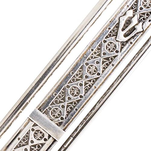 Sterling Silver Pillars Mezuzah Case - Image 4