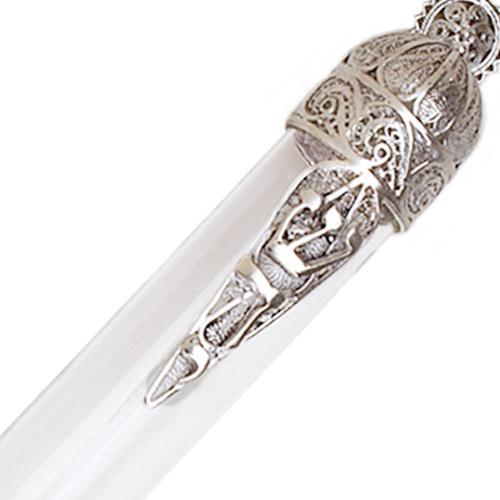 Sterling Silver Rounded Mezuzah - Image 2