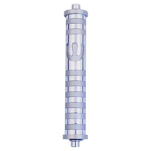 Aluminum Striped Mezuzah (Medium) - Image 3