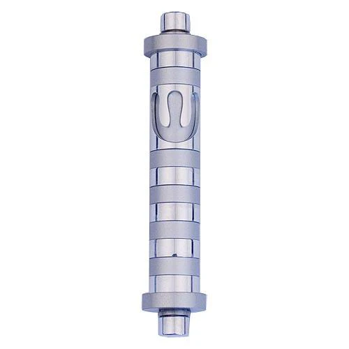 Aluminum Striped Mezuzah (Small) - Image 2