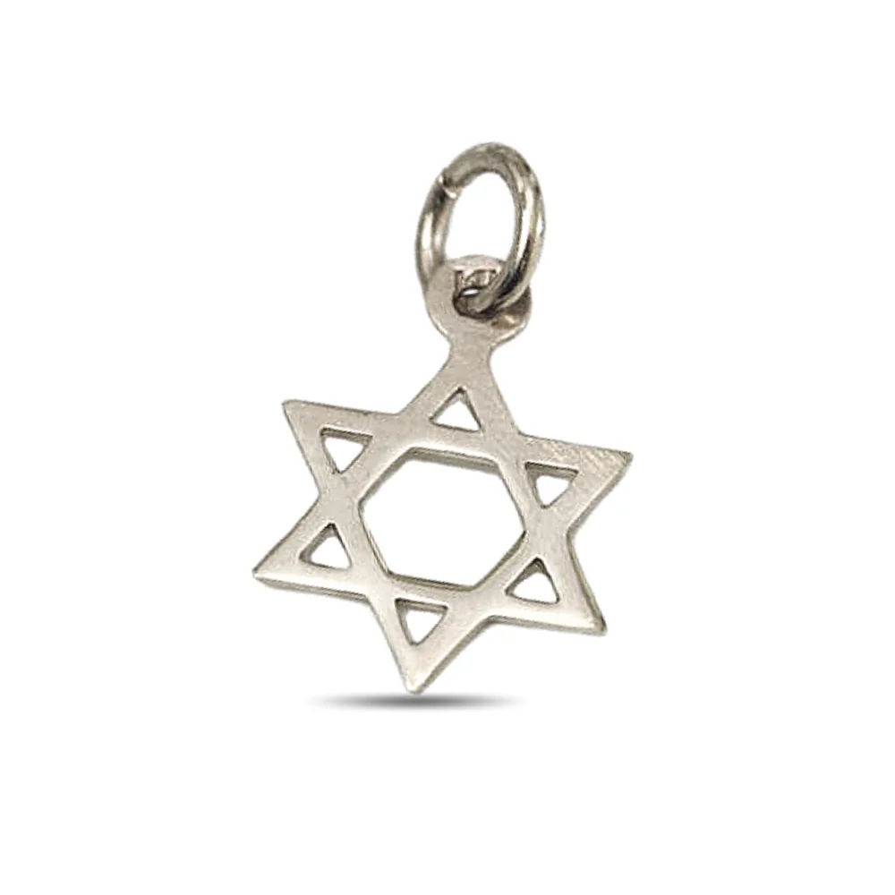 14k Gold Classic Star of David Charm Pendant - Image 9