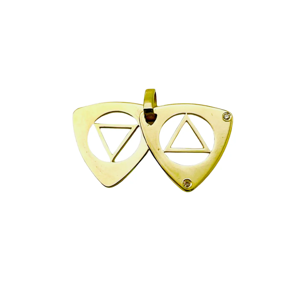 Dual Layered Star of David Diamond 14K Gold Pendant - Image 8
