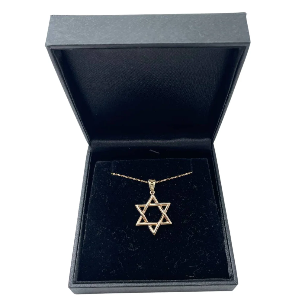 Star of David Pendant in 14K Gold - Image 4