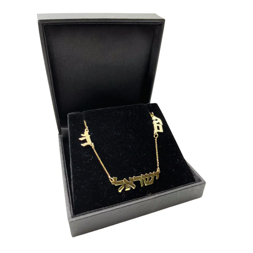 Am Israel Chai Necklace in 14K Gold - Image 5