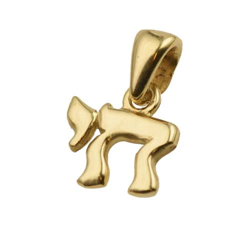 Chai Pendant in 14K Gold - Classic Mini Hai