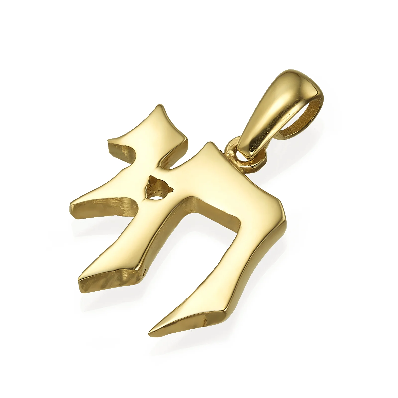 Chai Pendant in 14k Gold