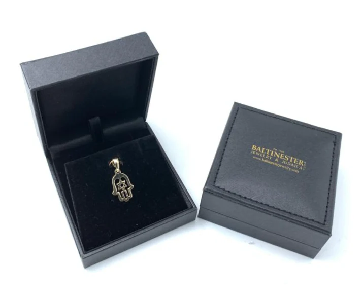 Star of David Hamsa Pendant in 14K Gold - Image 6