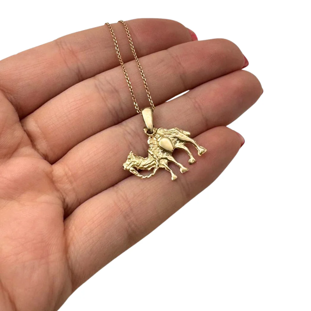 Camel Pendant in 14k Gold - Image 2