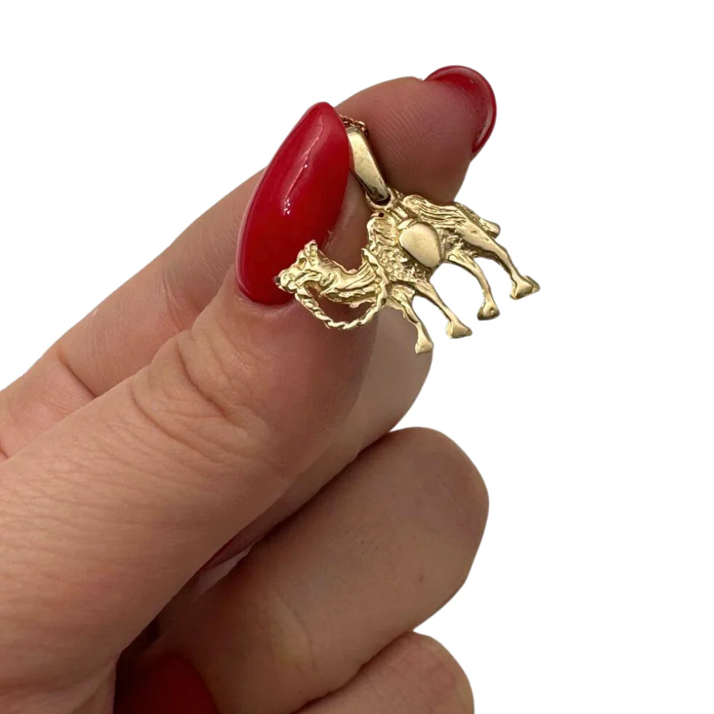 Camel Pendant in 14k Gold - Image 3