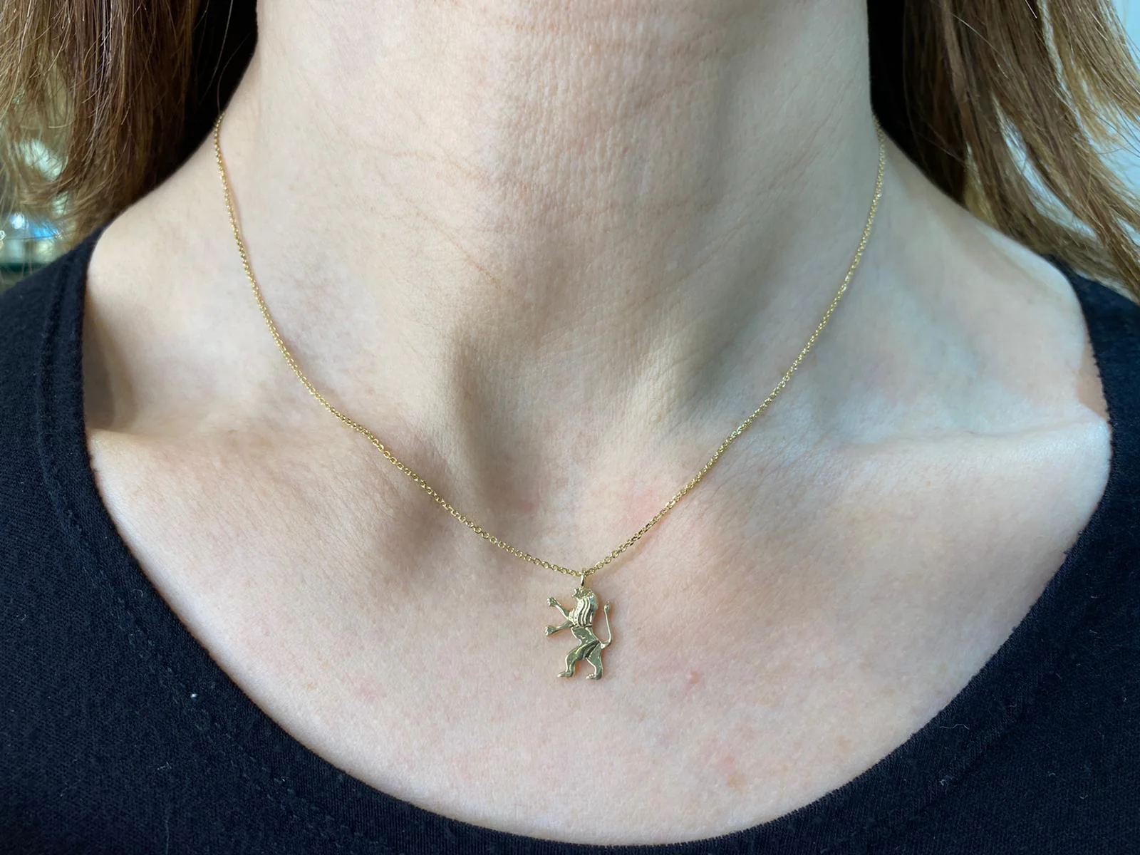 Lion of Judah 14k Gold Pendant - Small - Image 7