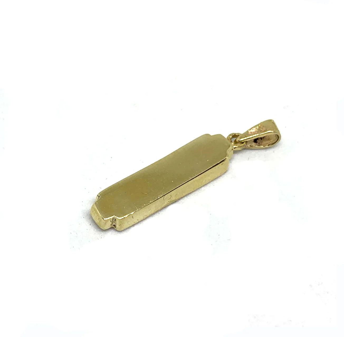 14k Gold Mezuzah Chai Pendant - Image 3