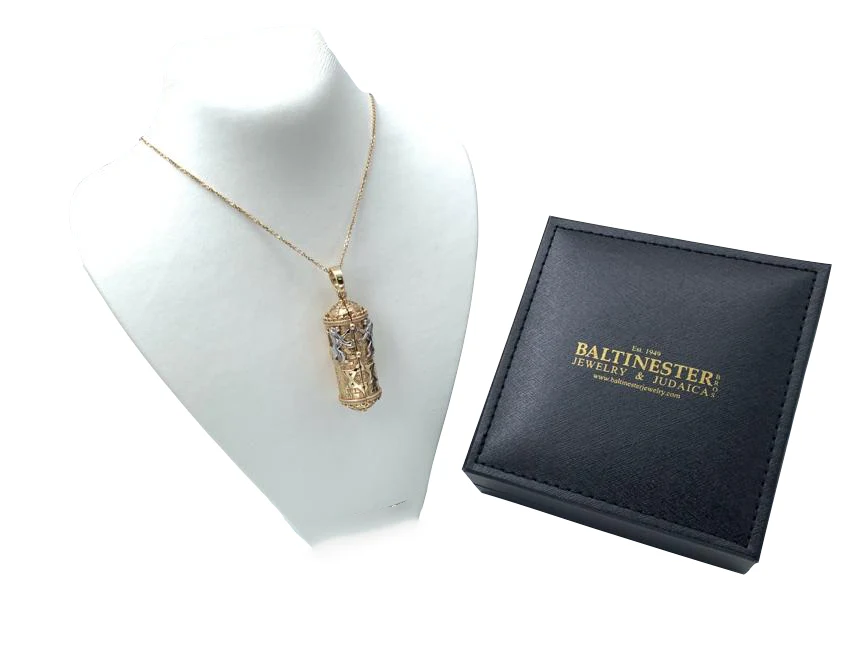 Lion of Judah Torah Pendant in 14k Gold and Diamonds - Image 6