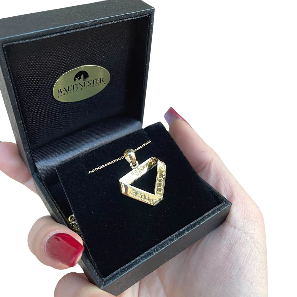 14k Gold Ani L'Dodi Infinity Pendant - Image 4