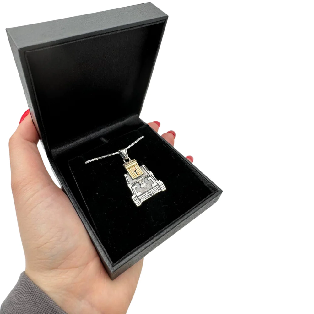 Holy Temple Necklace in Silver and Gold - Image 4
