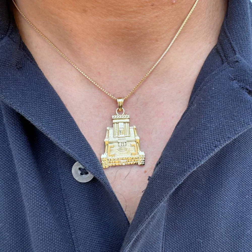 Holy Temple Necklace in 14K Gold - Image 5