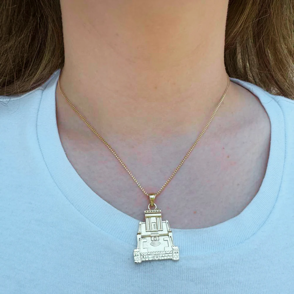 Holy Temple Necklace in 14K Gold - Image 7