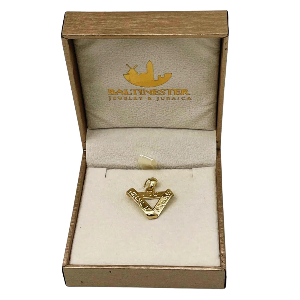 Shema Israel Infinity Pendant in 14k Gold - Image 8