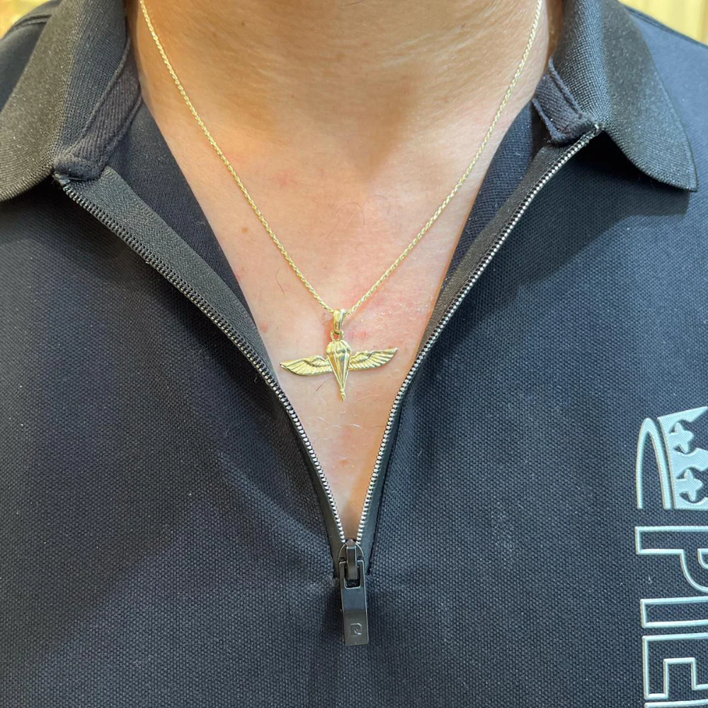 Israel Army Pendant 14k Yellow Gold - Image 4
