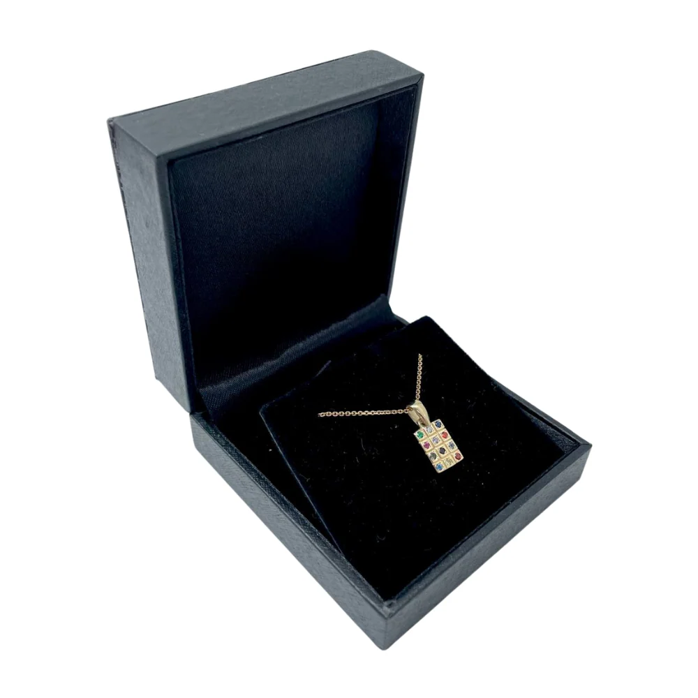 Choshen Pendant and Chain - Mini 14k Gold Classic Style - Image 4