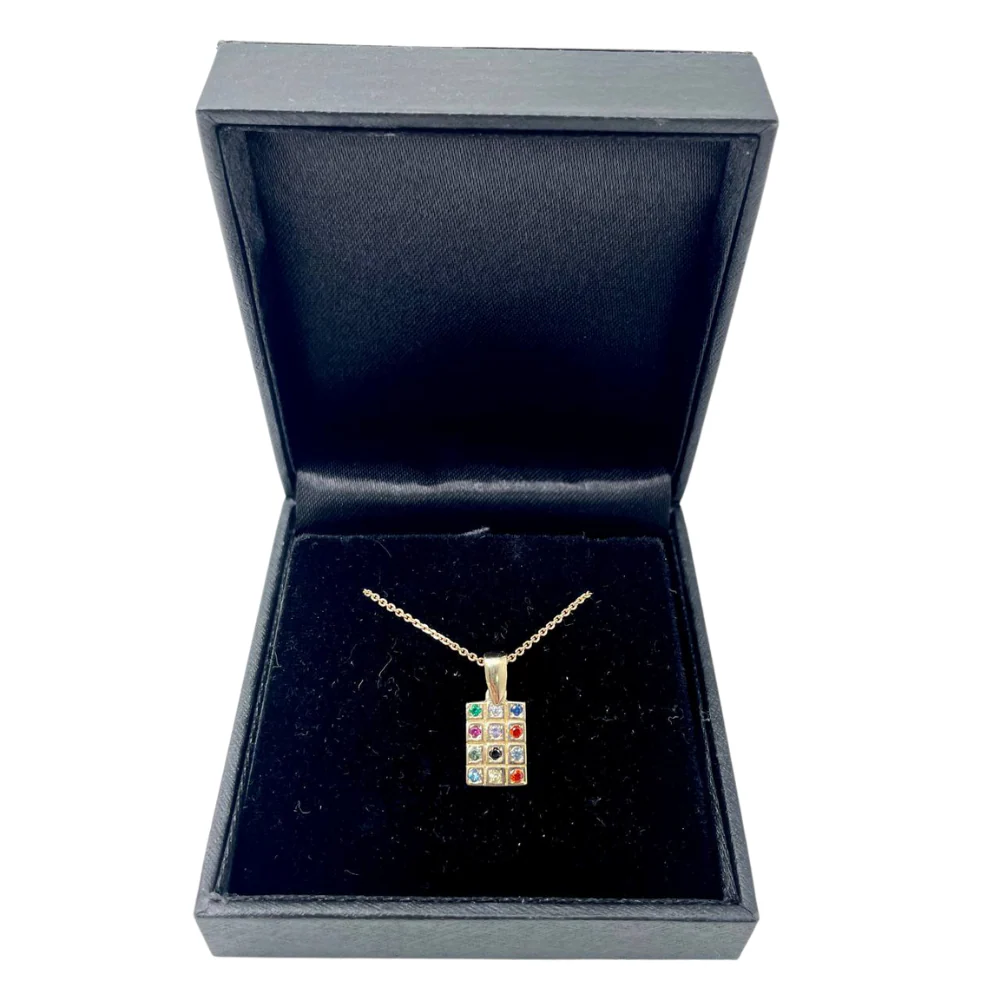 Choshen Pendant and Chain - Mini 14k Gold Classic Style - Image 5
